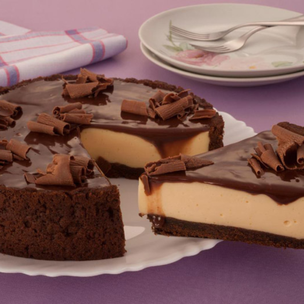 Torta gelada de Maracujá com Chocolate Torta gelada de Maracujá com Chocolate
